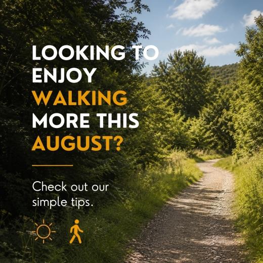 Enjoy every step this August. ☀️🚶... 